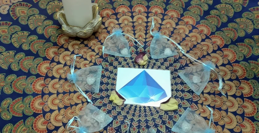 Celebração do encerramento do Curso Sacerdócio Cósmico, com união de corações e energias sagradas.