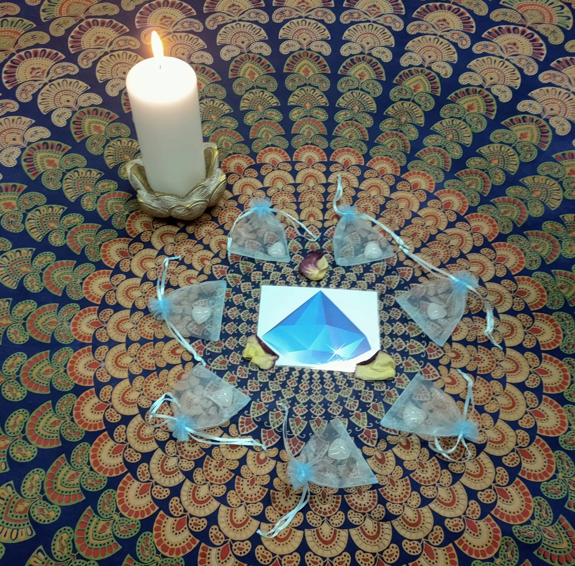 Celebração do encerramento do Curso Sacerdócio Cósmico, com união de corações e energias sagradas.