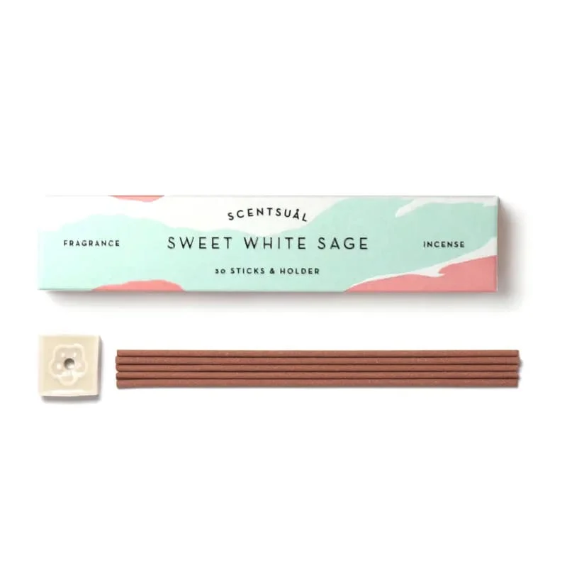 Incenso de Sálvia Branca para purificação e renovação energética.