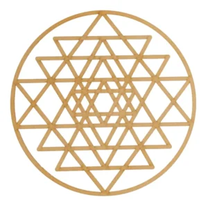 Grelha de Cristais com Geometria Sagrada