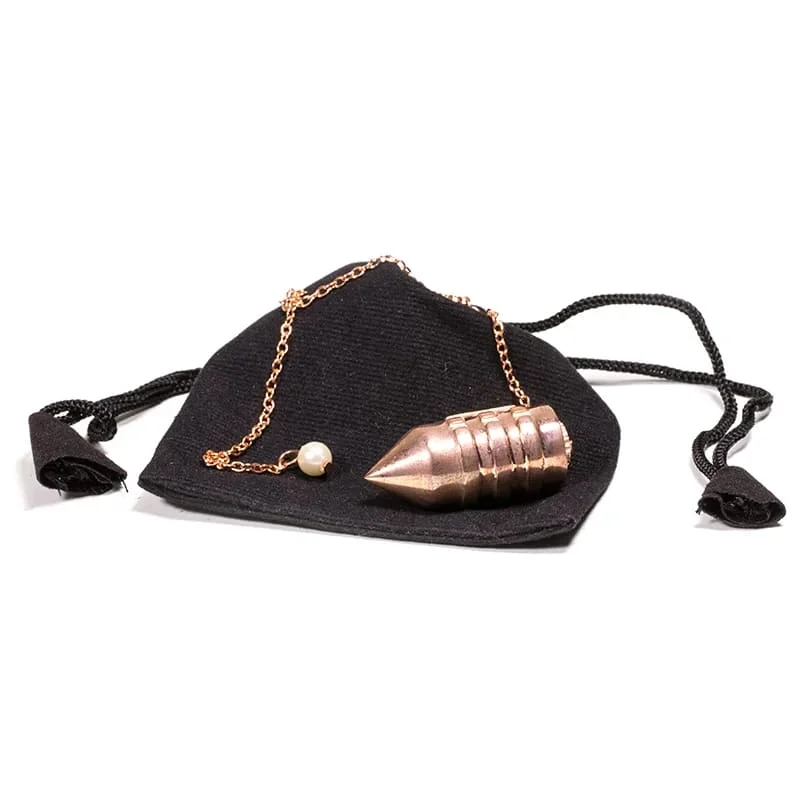 Pêndulo para radiestesia, ideal para fortalecer a intuição e bloquear energias negativas.