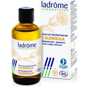 Frasco de óleo de Calêndula de 100 ml, ideal para peles sensíveis e irritadas.
