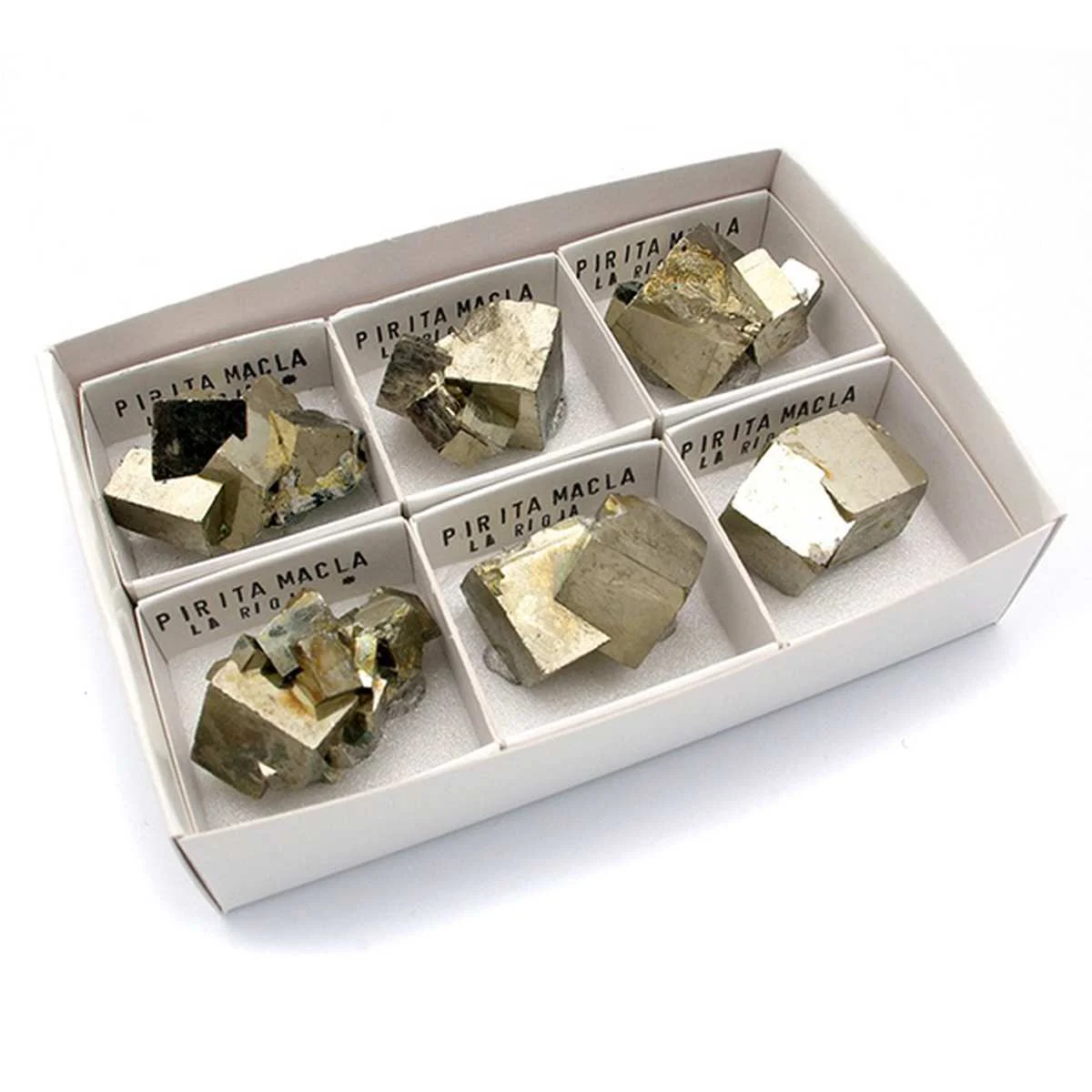 Pirite Média em Embalagem de Cartolina Resistente 4x4 cm