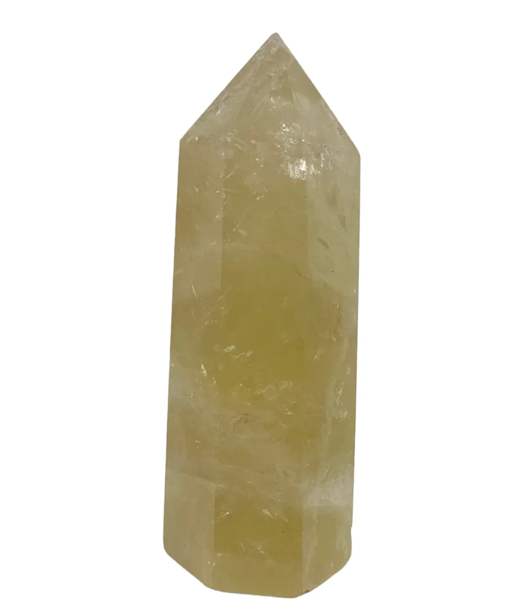 Gerador em Quartzo Limão Arco-Íris, pedra de equilíbrio e revitalização.