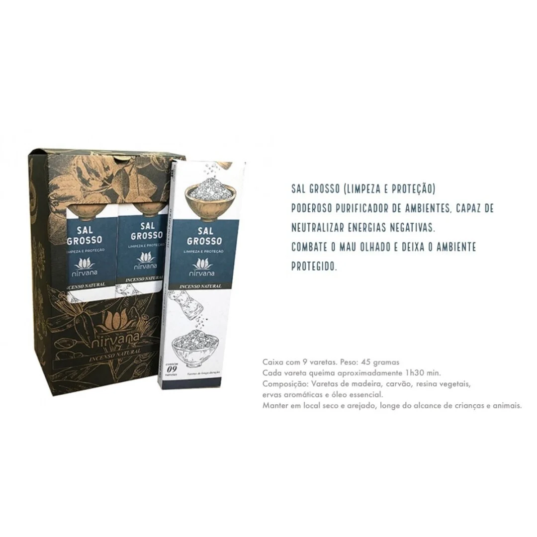 Incenso Nirvana para purificação e limpeza de ambientes.
