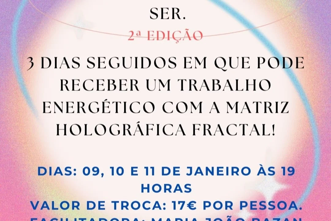 Encontros para desbloquear padrões e alcançar o estado de Abundância Plena.